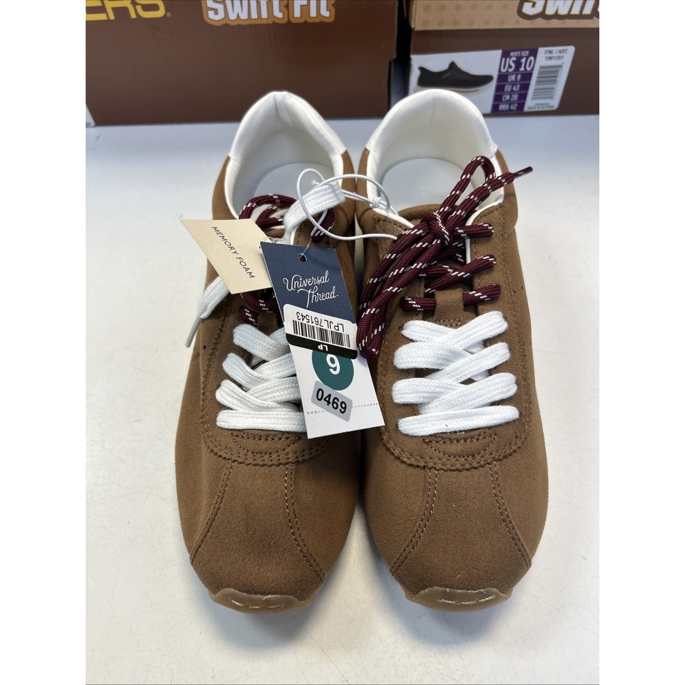 Universal Thread Jojo Brown Sneakers Womens Size 9 Memory Foam Casual Shoes 0469 - Picture 3 of 6